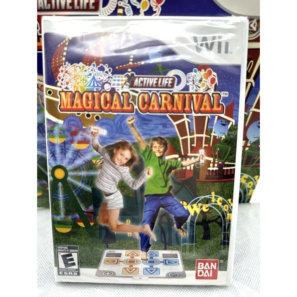 Active Life Magical Carnival Game & Mat Bundle Set Nintendo Wii MAT/GAME SEALED